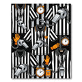 Referee Whistle and Clock Monochromatic Rug