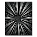 Modern Grey Burst Abstract Rug