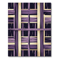 Purple Tan Wood Grain Weave Rug