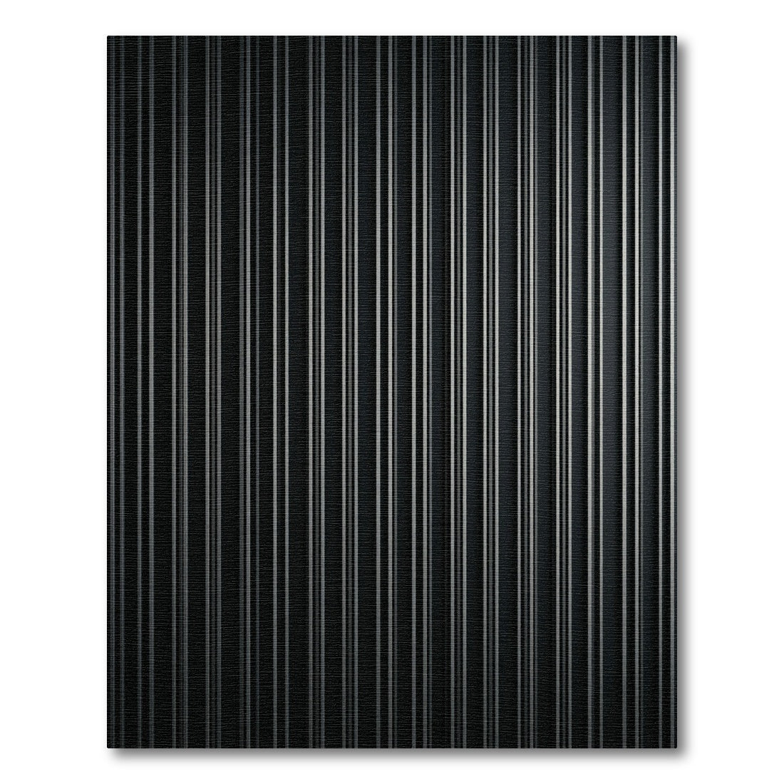 Modern Dark Gray Vertical Stripe Rug