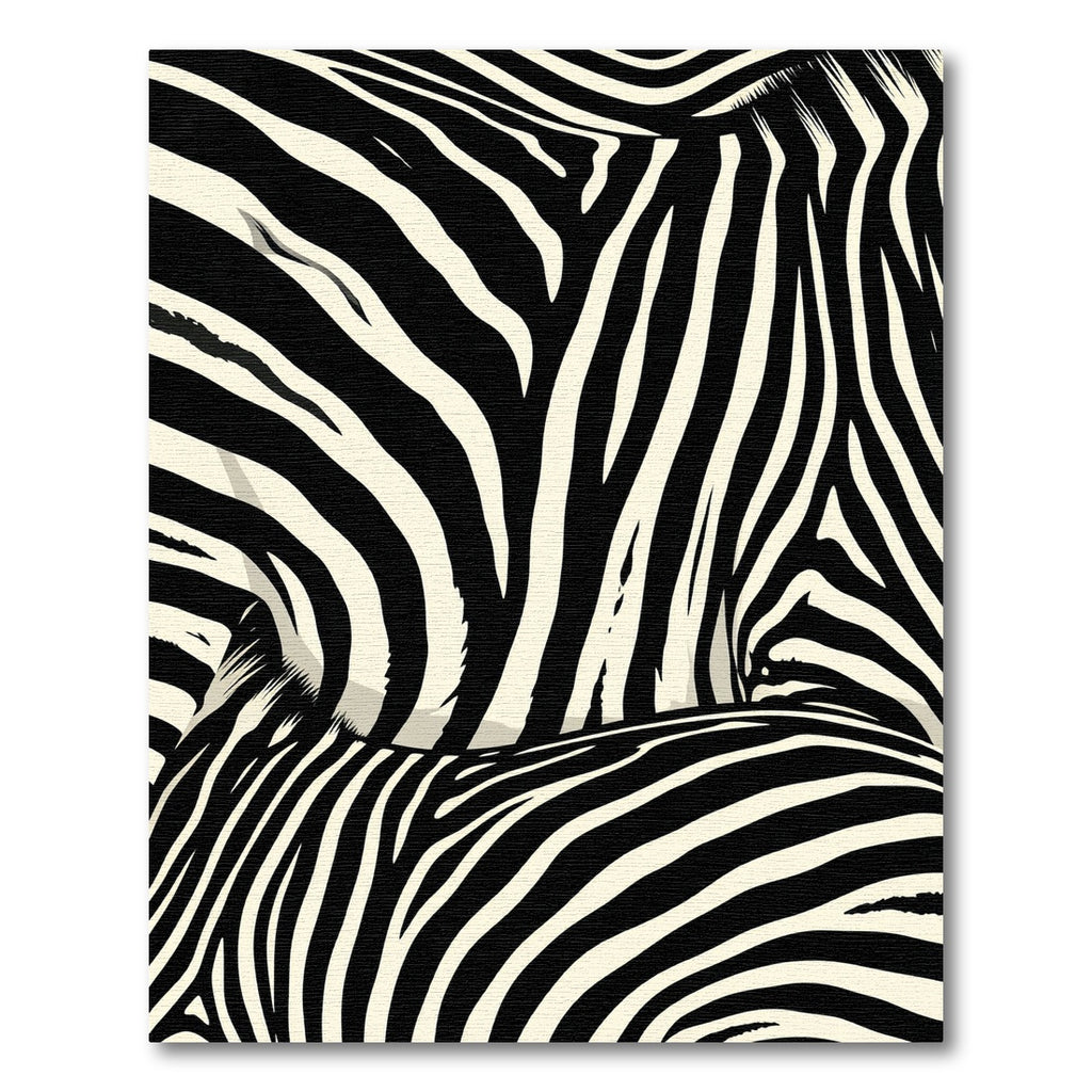 Black Ivory Striped Zebra Hide Rug