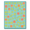 Retro Alphabet Blocks Graphic Rug