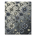 Blue Cream Floral Vines Rug