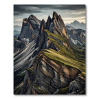 Craggy Mountain Peaks Rug