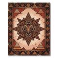 Geometric Terracotta Ram Star Art Rug
