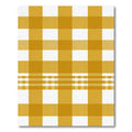 Golden Yellow Gingham Checkered Grid Rug