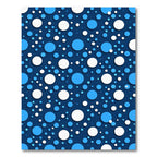 Deep Blue White Circles Scatter Rug