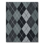 Monochromatic Diamond Argyle Weave Rug