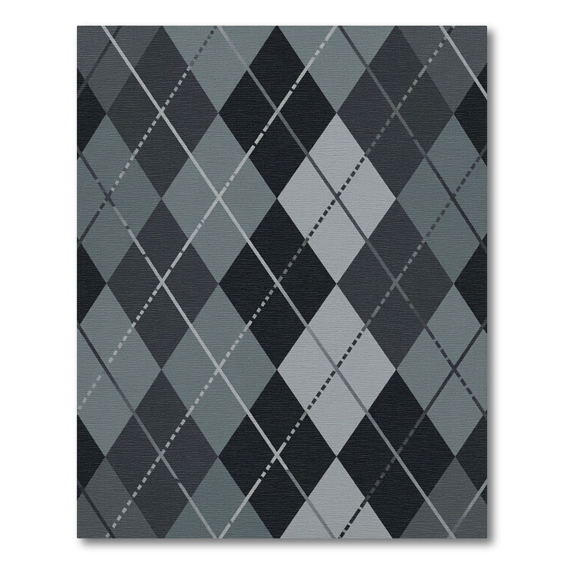 Monochromatic Diamond Argyle Weave Rug