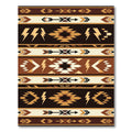 Earthy Southwest Arrow Lightning Geometric Rug