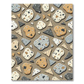 Neutral Terrazzo Mosaic Forms Rug