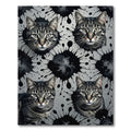 Tabby Cat Ink Splatter Collage Rug