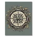Ornate Compass Vine Garden Rug