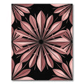 Blush Dusty Rose Geometric Floral Mandala Rug