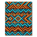 Aztec Inspired Geometric Chevron Stripes Rug
