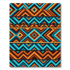 Aztec Inspired Geometric Chevron Stripes Rug