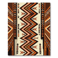 Earthy Terracotta Zigzag Geometric Shuttles Rug