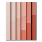 Terracotta Pink Vertical Stripe Layers Rug