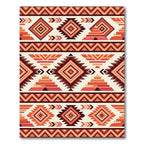 Terracotta Southwest Aztec Geometric Diamond Rug