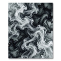 Monochromatic Swirls Smoke Abstract Rug