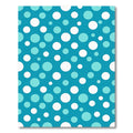 Aqua Blue Circles Confetti Rug