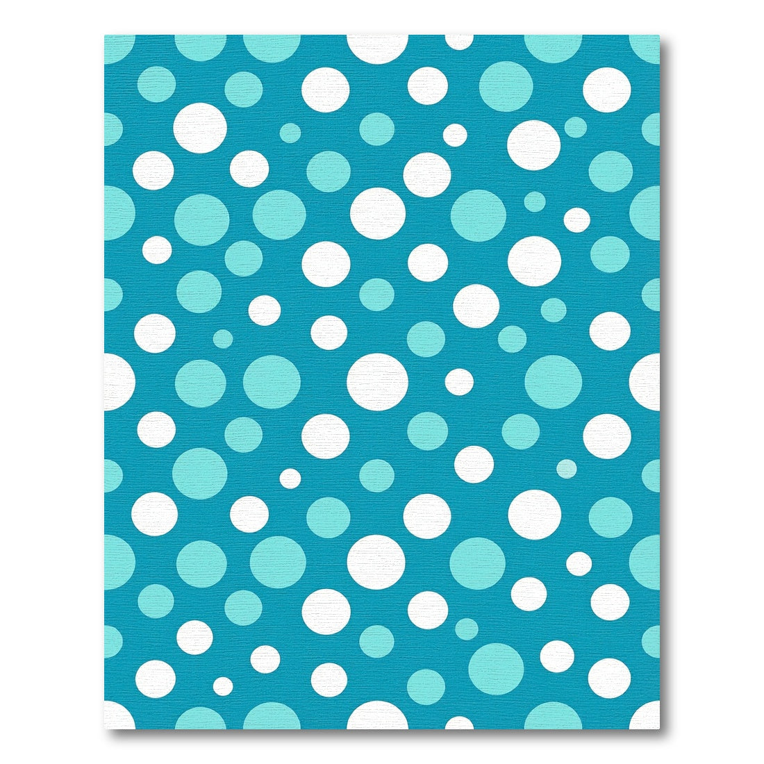 Aqua Blue Circles Confetti Rug