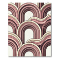 Retro Pink and Cream Archway Rug