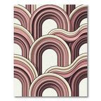 Retro Pink and Cream Archway Rug