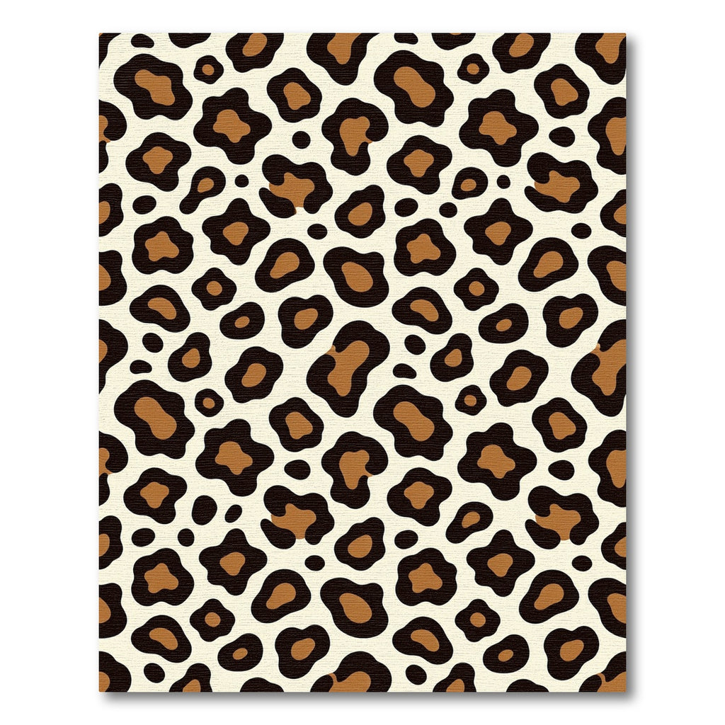 Classic Leopard Spot Contemporary Overlay Rug