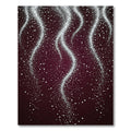 Deep Burgundy White Speckled Cascade Rug