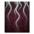 Deep Burgundy White Speckled Cascade Rug