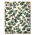 Earthy Green Forest Botanical Foliage Rug