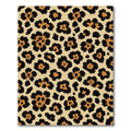 Golden Leopard Spots Flower Rug