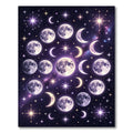 Celestial Moon Phases Cosmic Starry Night Rug