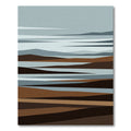 Minimalist Abstract Earth Tone Landscape Rug