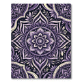 Ethereal Amethyst Floral Mandala Bloom Rug