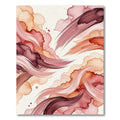 Crimson Rose Watercolor Swirl Rug