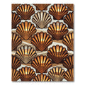 Coastal Seashell Sunset Landscape Rug