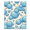 Soft Blue Bubble Cluster Pattern Rug