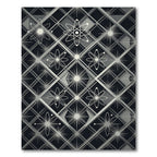 Retro Atomic Starburst Diamond Rug