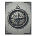 Vintage Industrial Steampunk Compass Nautical Rug