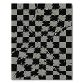 Black Gray Shattered Grid Rug