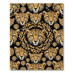 Bold Cheetah Portrait Repeat Rug