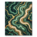 Emerald Green Agate Gold Vein Rug