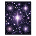 Glimmering Purple Starburst Celestial Rug