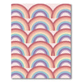 Pastel Rainbow Arc Pattern Rug
