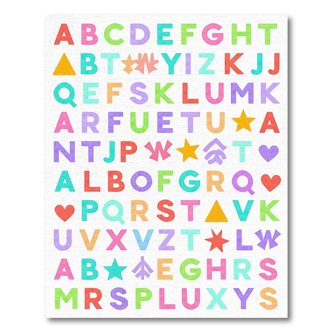 Alphabet Shapes And Colors Rug