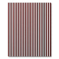 Bold Crimson White Vertical Stripes Rug