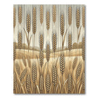 Golden Harvest Wheat Stalks Rug