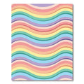 Pastel Rainbow Wavy Stripe Rug